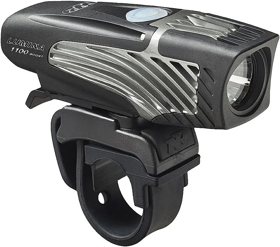 NiteRider Lumina 1100 Boost USB Rechargeable MTB Road Commuter LED Bike Light Powerful Lumens Water Resistant Bicycle Headlight, LED Front Light Easy to Install Cycling Safety , Black