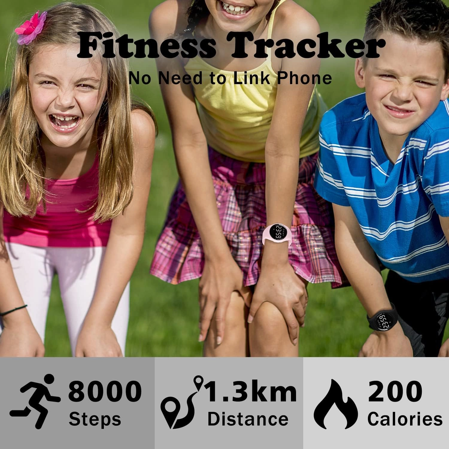 NN BEN NEVIS Kids Watch, Digital Watch for Boys Girls, Sport Watch with Fitness Tracker, Alarm Clock, Stopwatch, No App and Waterproof, Watch for Kids Ages 5-12