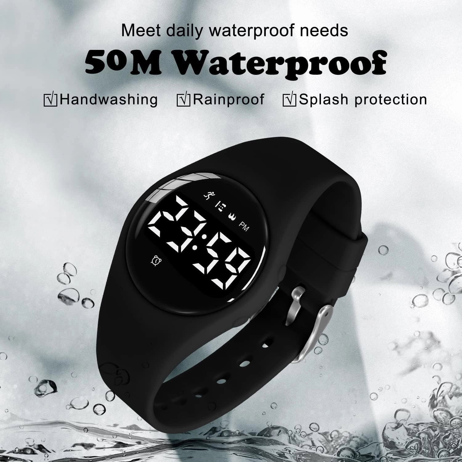 NN BEN NEVIS Kids Watch, Digital Watch for Boys Girls, Sport Watch with Fitness Tracker, Alarm Clock, Stopwatch, No App and Waterproof, Watch for Kids Ages 5-12
