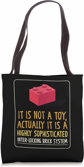 Not A Toy Highly Sophisticated Inter-Locking Brick Systerm Tote Bag