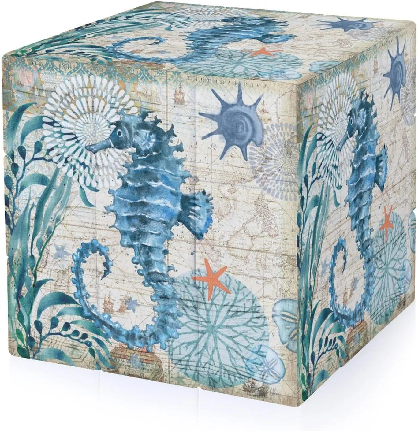 Old Ocean Sea Horse Adults 3x3x3 Color-Matching Smooth Fully Printed Cube Gift