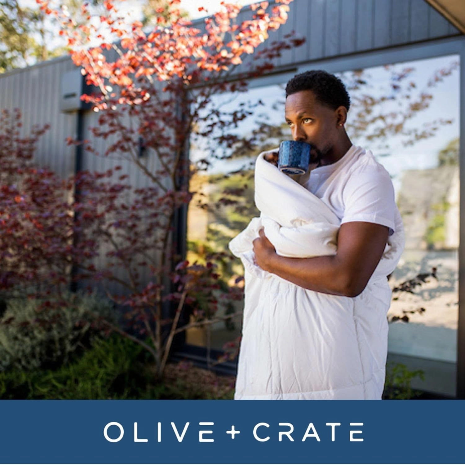 Olive   Crate 100% Cooling Bamboo Comforter from Viscose - King Size - Hypoallergenic, Breathable & Moisture-Wicking Bedding - All Season Lightweight Plush Design - Organic Bamboo King Comforter