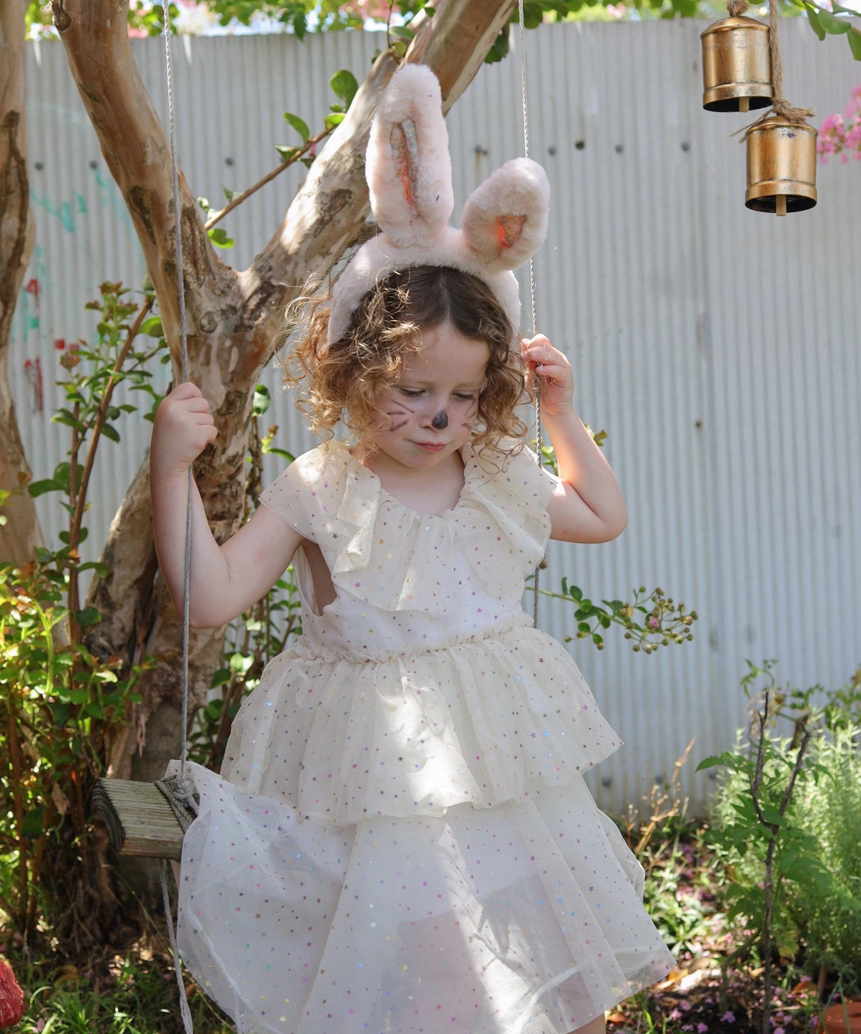 Olli Ella Fluffle Bunny Ear Headband - Pink