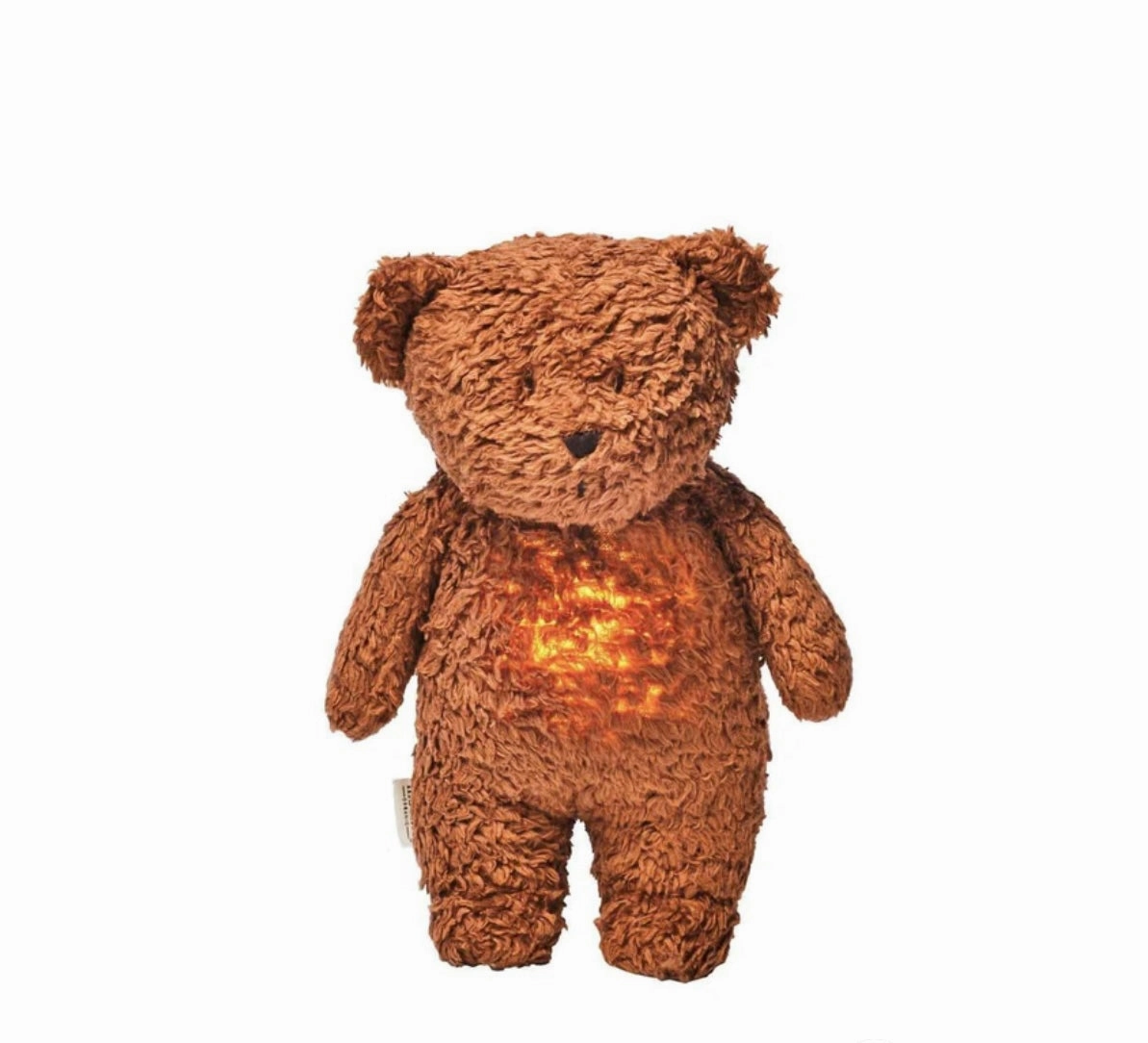 ORGANIC HUMMING BEAR WITH LAMP | CARAMEL