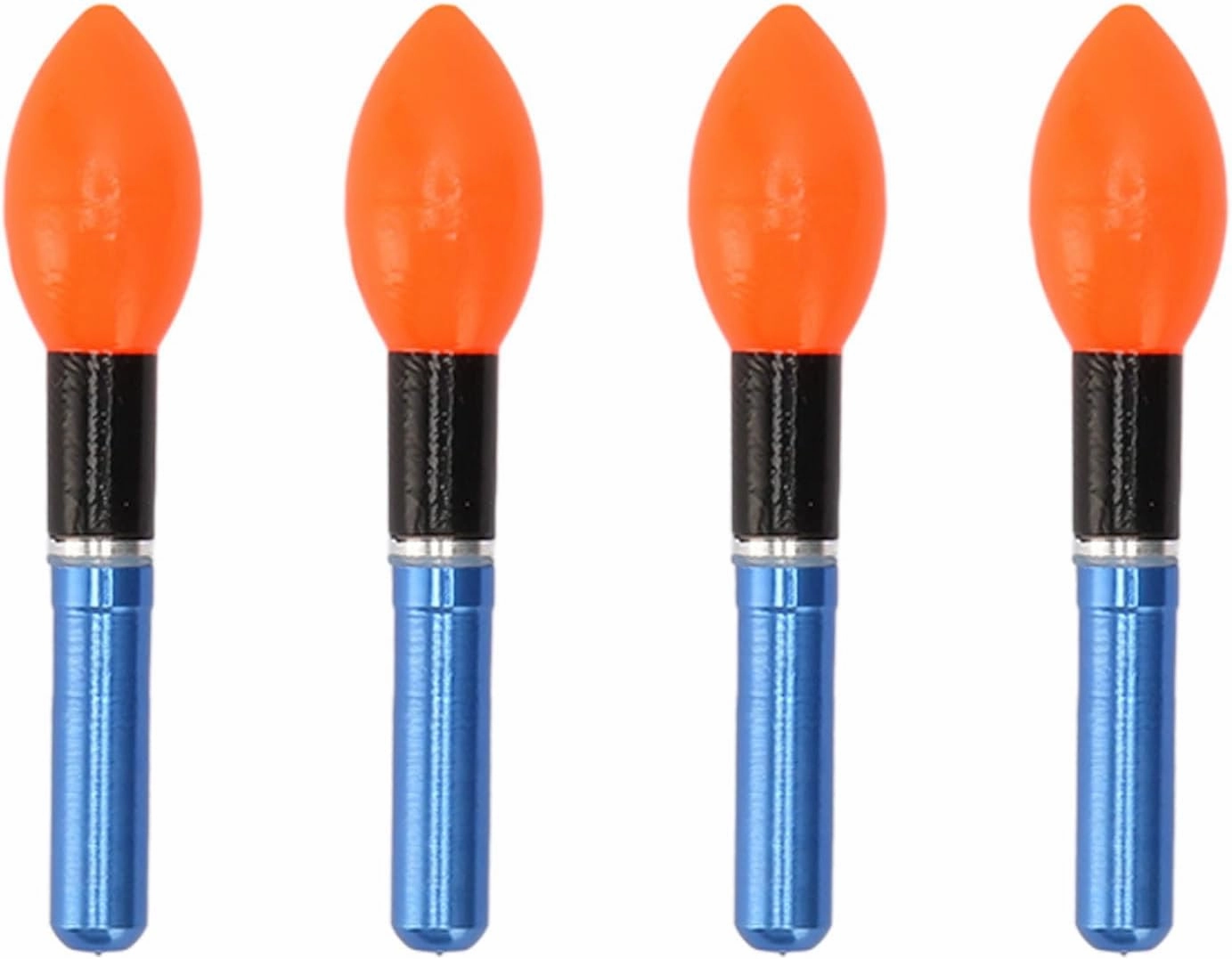 OUKENS 4pcs Bobber Light Glow Sticks, Reusable Bulb Type Electronic Fishing Floats Light Stick Underwater Fishing Light for Night Fishing,Fish Tools (red)