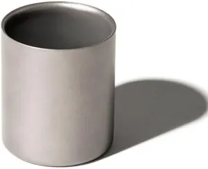 Outdoor double-layer titanium alloy cup portable ultra-light picnic tableware(180ML)