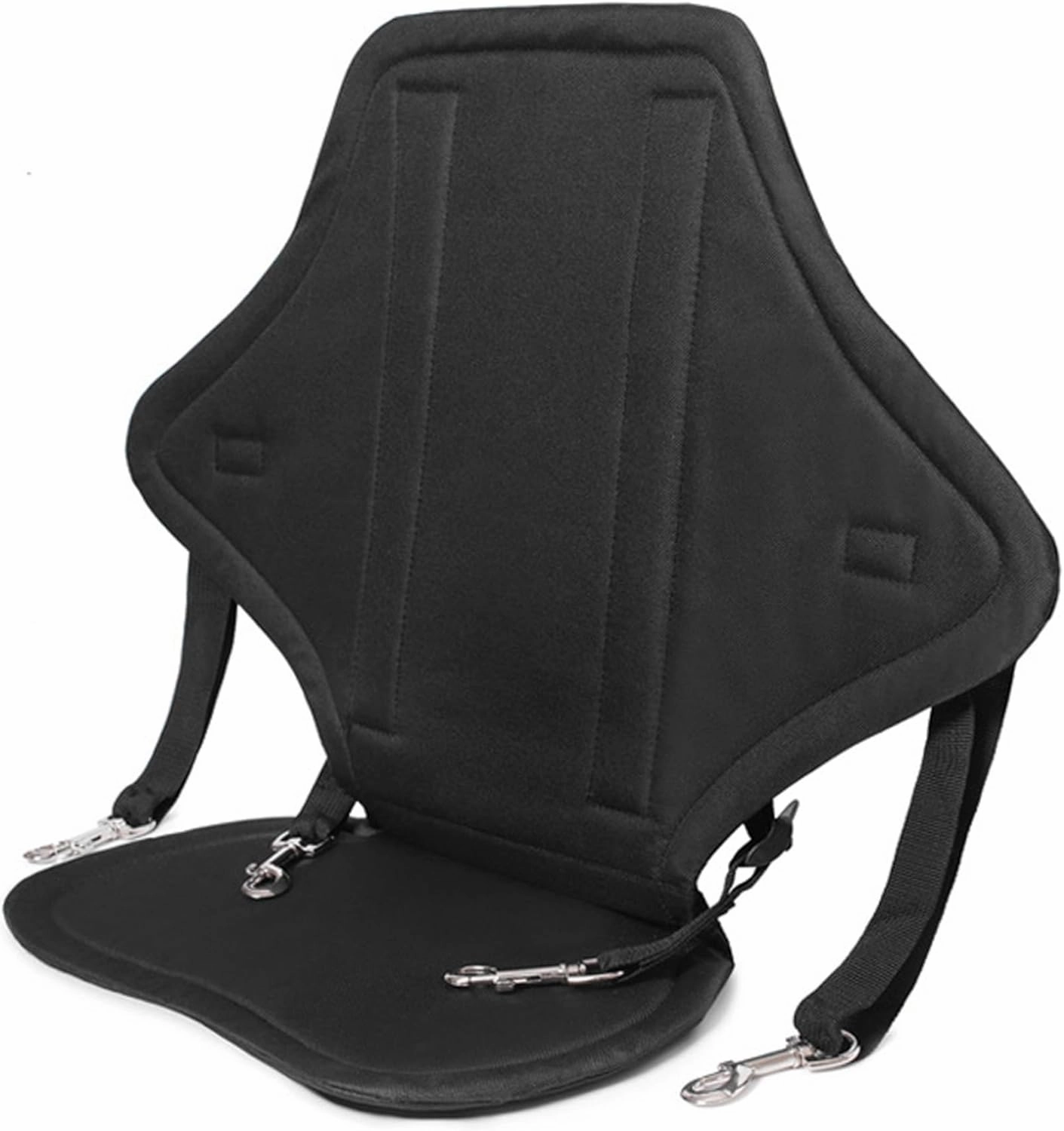 Padded Kayak Seat, Fishing Boat Seat with Back Support, Nylon Adjustable Paddle Board/Canoe with Snap Hooks & Storage Bag for Summer Canoe Universals Sit