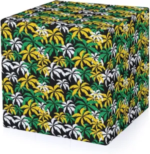 Palm Trees in Jamaica Colors Funny 3x3x3 Cube Smooth Lightweight Puzzle for Adult Graphic Printing Travel