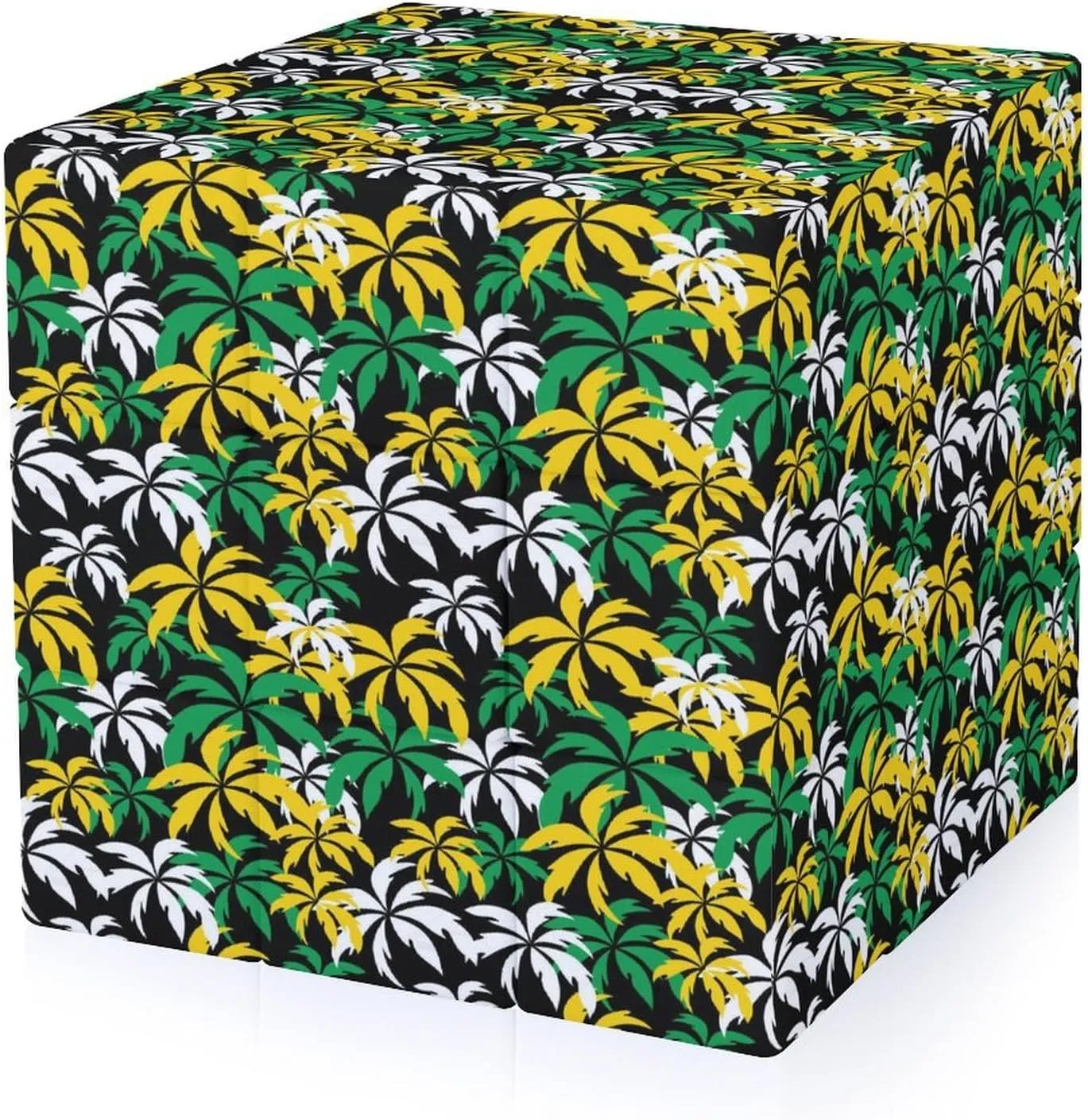 Palm Trees in Jamaica Colors Funny 3x3x3 Cube Smooth Lightweight Puzzle for Adult Graphic Printing Travel