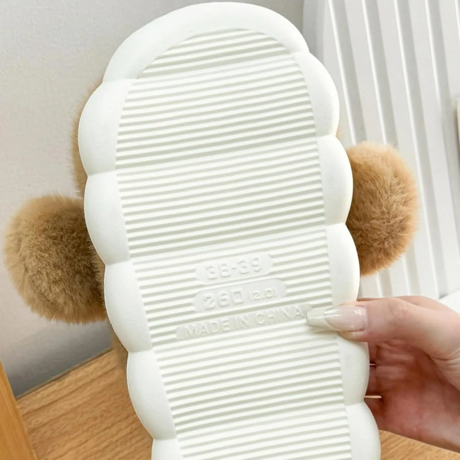 Parent-Child Fuzzy Slippers Cute Capybara Shape Soft Cozy Warm Anti-Slip Soles Indoor Fluffy Slippers Gift for Christmas