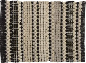 Park Designs Black Stripe Crossroads Chindi Placemat Set of 4