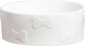 Park Life Designs Pet Bowl | Manor (Large, White)