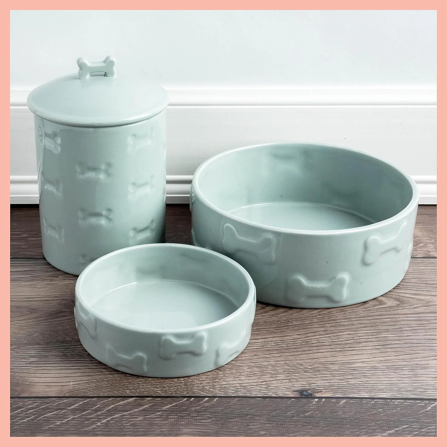 Park Life Designs Pet Bowl | Manor (Large, White)