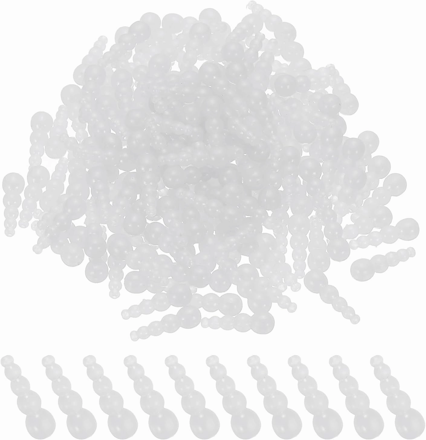 PATIKIL Stacked Fishing Beads, Plastic Fishing Bead Trout Beads Tackle Trout Walleye Spinner Rig Lure Making Supplies