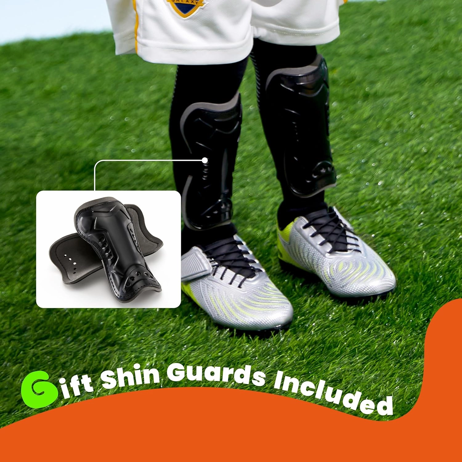 PATPAT Kids Soccer Cleats – Outdoor Firm Ground and Turf Football Training Shoes for Little Big Boys and Girls, Sizes 10-6