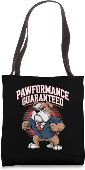 Pawformance Bulldog Art Tote Bag