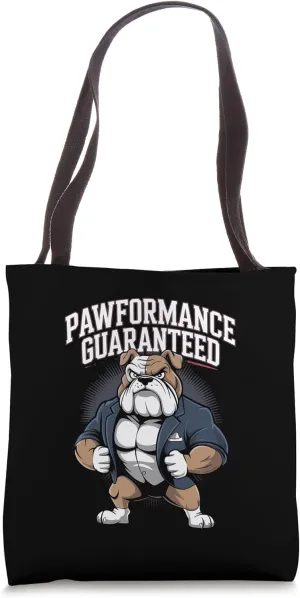 Pawformance Bulldog Art Tote Bag