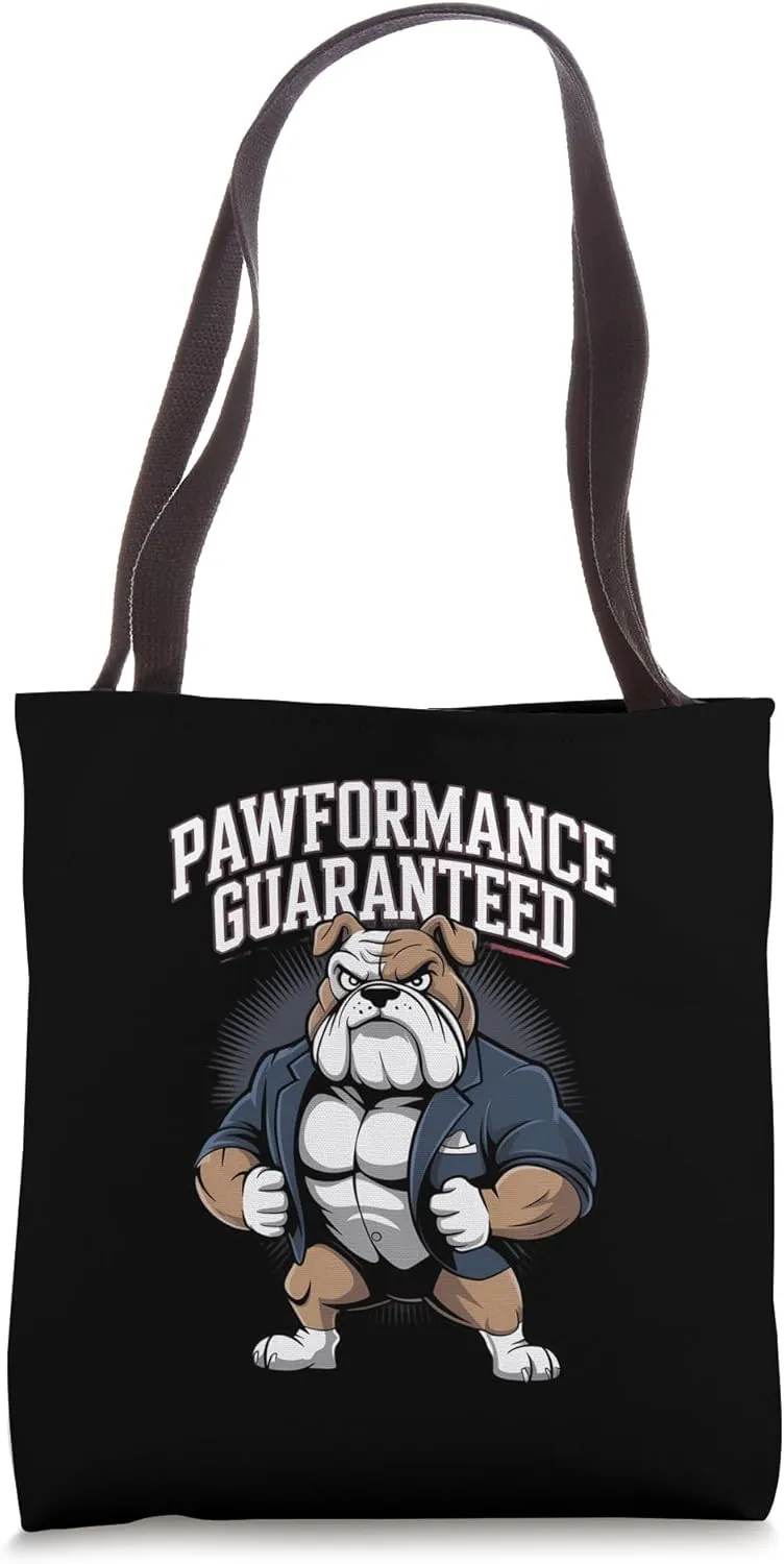 Pawformance Bulldog Art Tote Bag