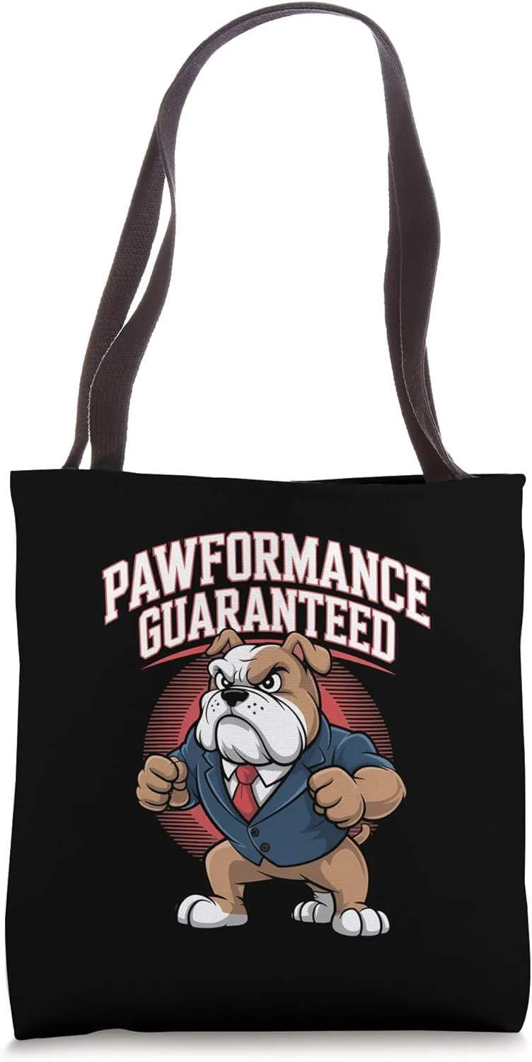 Pawformance Bulldog Art Tote Bag