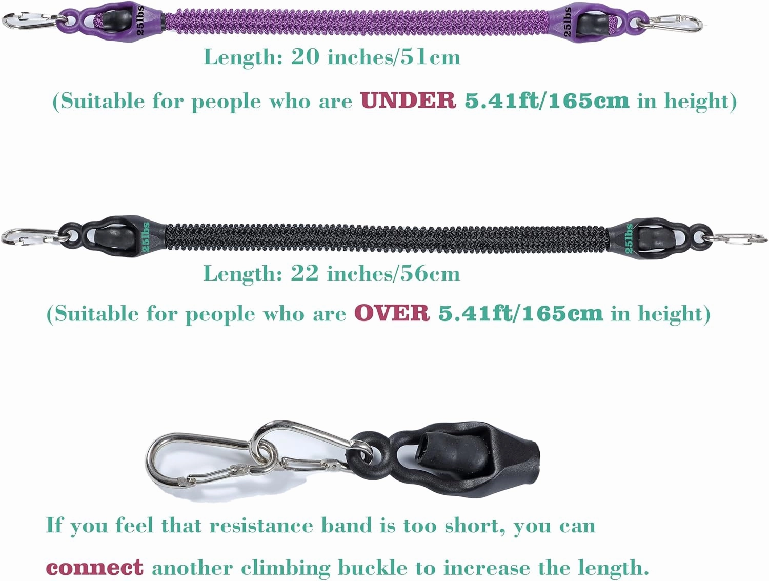 Pedal Resistance Band, Rebomer Exercise Band Home Fitness Band for Working Out, 4-Tube Elastic Sit Up Pull Rope for Men Women, Multifunction Tension Rope for Strength Training/Yoga with 2 Ankle Straps