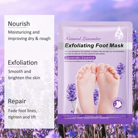 Peeling & Exfoliating Foot Mask for Women and Girls feet Removes Dry Skin & Hard Calluses Hydrates Dry Feet Foot Peel Mask for Baby Soft Feet