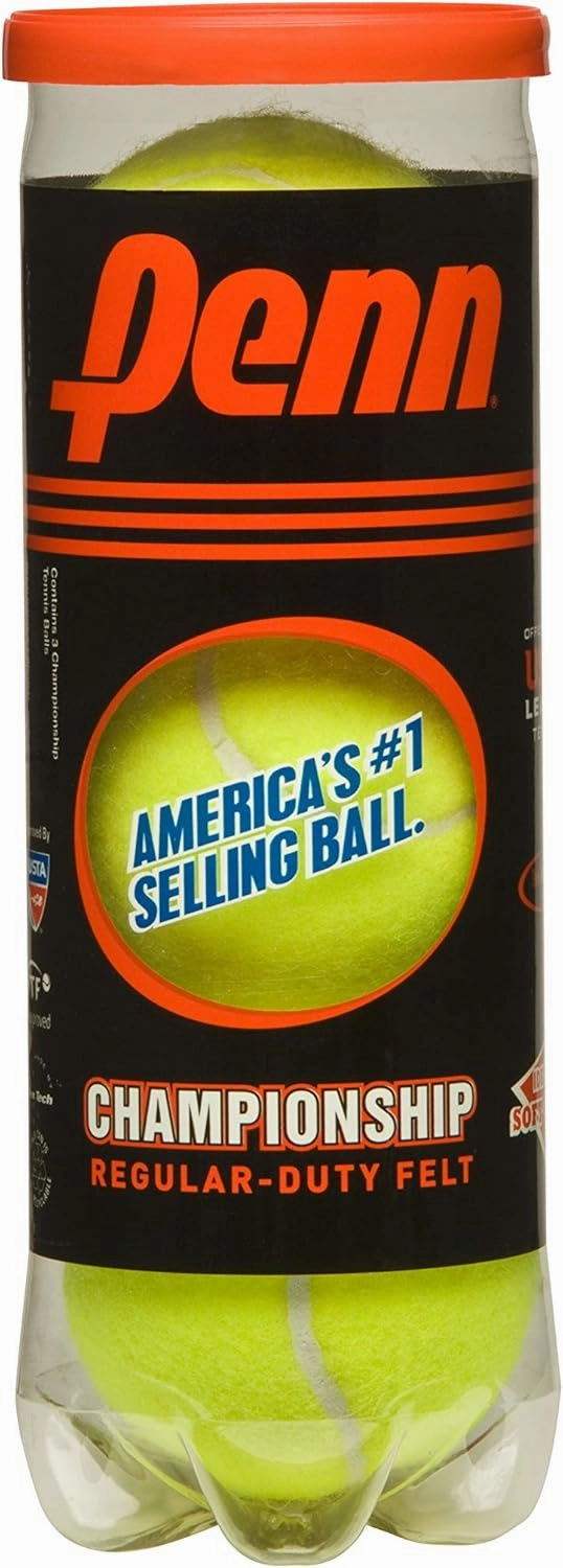 Penn Championship Tennis Balls - Regular Duty Felt Pressurized Tennis Balls