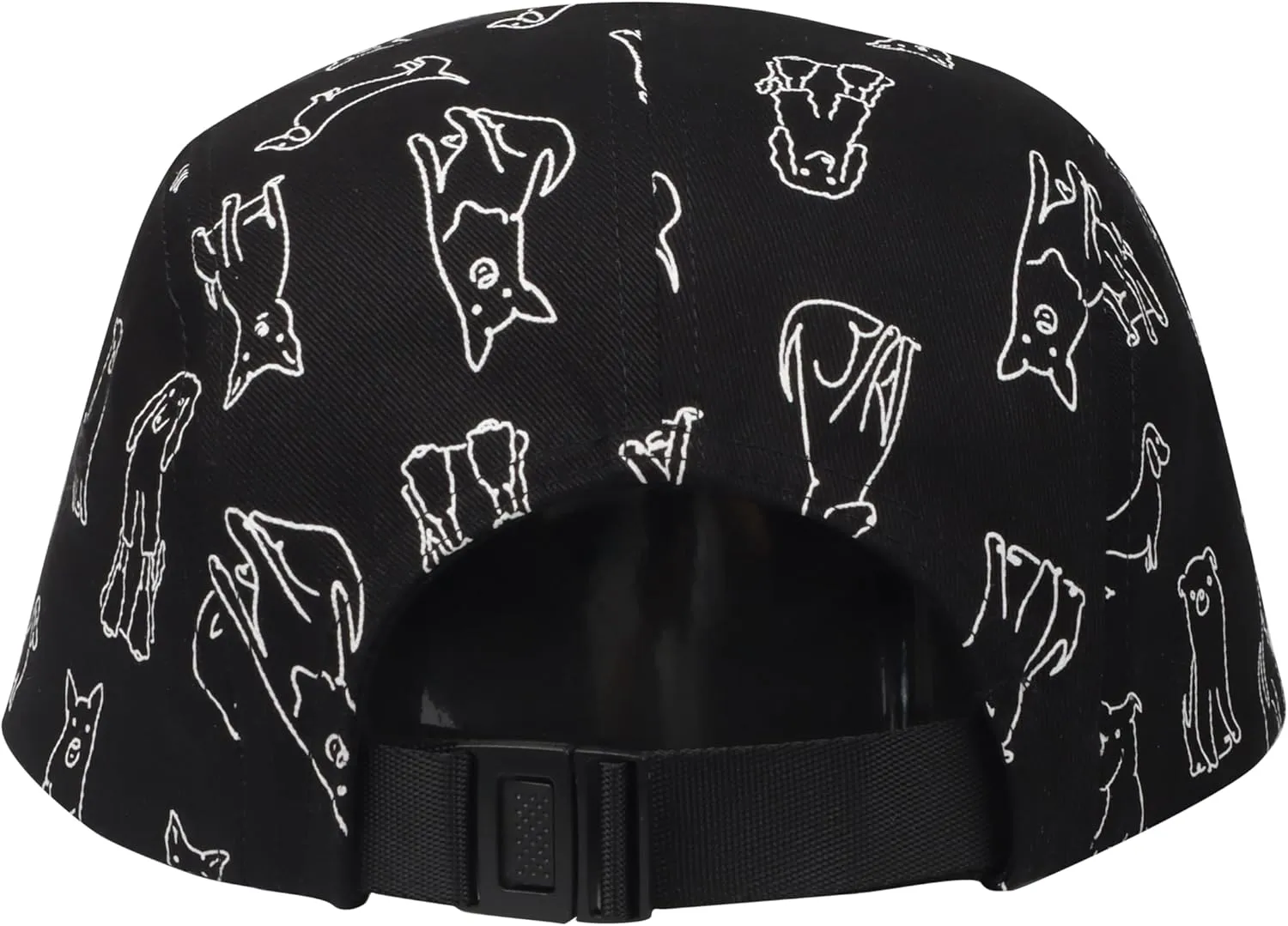 Pet and Wildlife-Themed 5-Panel Camp Caps Cat Dog Dachshund Capybara Opossum Hats for Animal Enthusiasts