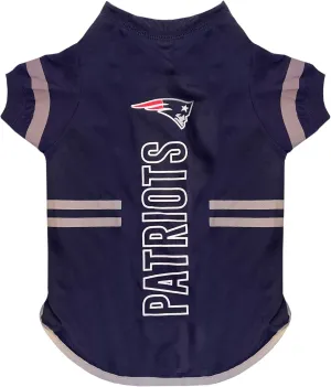 Pets First NFL New England Patriots Dog T-Shirt, Football Dogs & Cats Shirt - Durable Sports PET TEE - 3 Sizes, NFL PET Outfit, Reflective TEE Shirt in Team Color, Cool Football Dog Tee