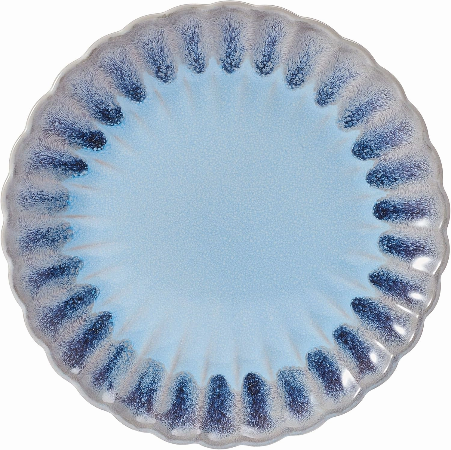 Pfaltzgraff Lucinda Scalloped Rim 12 Piece Plate Bowl Dinnerware Set, Service for 4