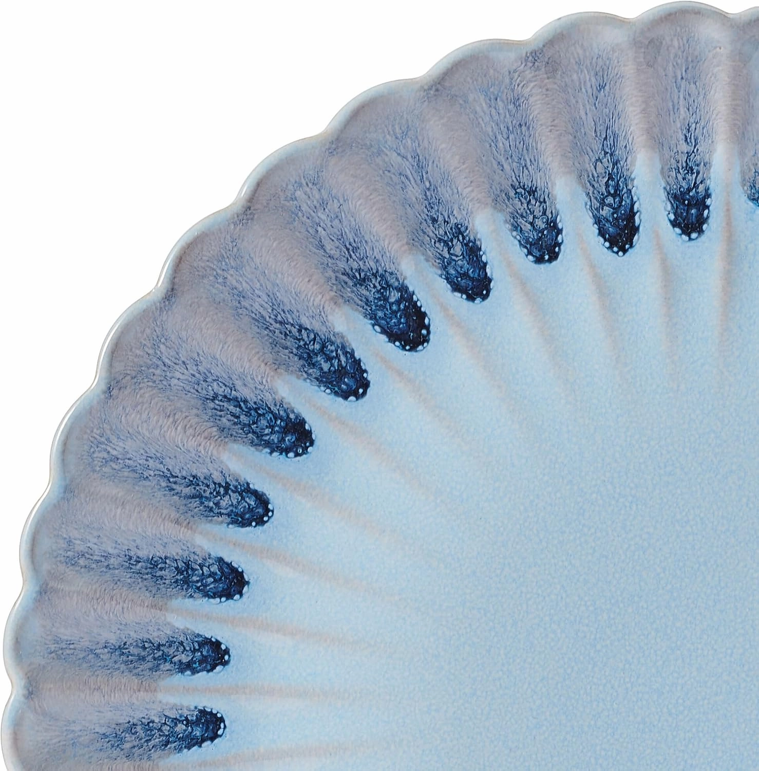 Pfaltzgraff Lucinda Scalloped Rim 12 Piece Plate Bowl Dinnerware Set, Service for 4