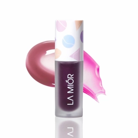 pH Adaptive Lip Tint - Colour Changing pH Tint, Long-Lasting, Nourishing Lip Oil Stain with Jojoba & Almond Oils (Jamun Ball (Plum to Deep Cherry), 5ML)