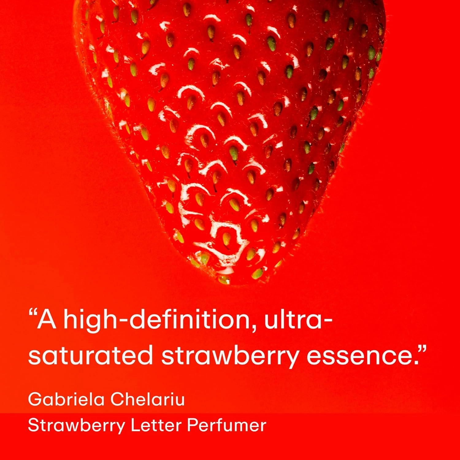 PHLUR Strawberry Letter Eau de Parfum - Full Size Perfume Spray for Women & Men - Strawberry Gourmand Fine Fragrance (50mL)