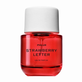 PHLUR Strawberry Letter Eau de Parfum - Full Size Perfume Spray for Women & Men - Strawberry Gourmand Fine Fragrance (50mL)