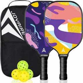 Pickleball Paddles Set of 2/4, USAPA Approved Multilayer Carbon Fiber Pickleball Set, 7.5OZ Pickle Ball Rackets Lightweight Honeycomb Core, 4 Pickleball, Portable Bag, for Men Women Beginners