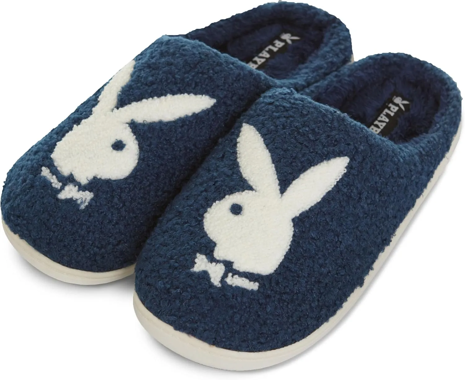 Playboy Mens Slippers Gifts for Men Extra Cozy Fuzzy House Slippers Slip On