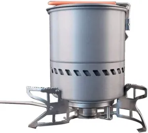 Portable Wood Burning Camping Stove Heater, Round Wood Stove for Outdoor Picnic/BBQ, Home Heating/Cooking, Tent Stove Chimney kit