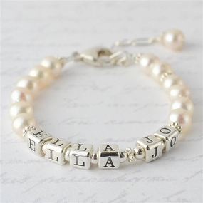 Precious Pearls Name Bracelet