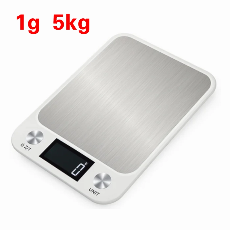 Premium Kitchen Scale 15Kg/1g – Stainless Steel Digital Food and Coffee Weighing Scale, LED Display, Battery-Powered, Multi-Unit Options for Cooking and Baking