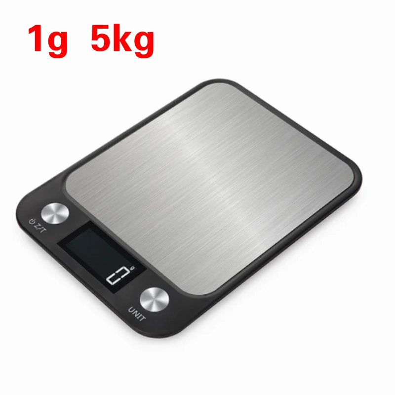 Premium Kitchen Scale 15Kg/1g – Stainless Steel Digital Food and Coffee Weighing Scale, LED Display, Battery-Powered, Multi-Unit Options for Cooking and Baking