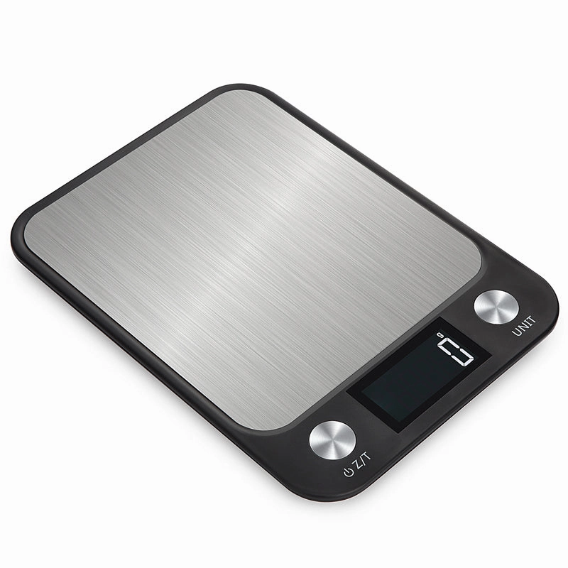 Premium Kitchen Scale 15Kg/1g – Stainless Steel Digital Food and Coffee Weighing Scale, LED Display, Battery-Powered, Multi-Unit Options for Cooking and Baking