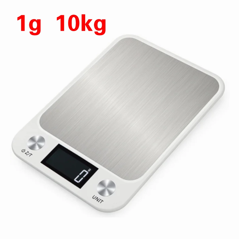 Premium Kitchen Scale 15Kg/1g – Stainless Steel Digital Food and Coffee Weighing Scale, LED Display, Battery-Powered, Multi-Unit Options for Cooking and Baking