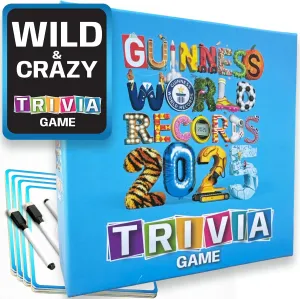 Presents: 2025 World Records Trivia – Compatible with Guinness Book of World Records – Fun for Adults, Kids, and Families – Trivia Challenges!