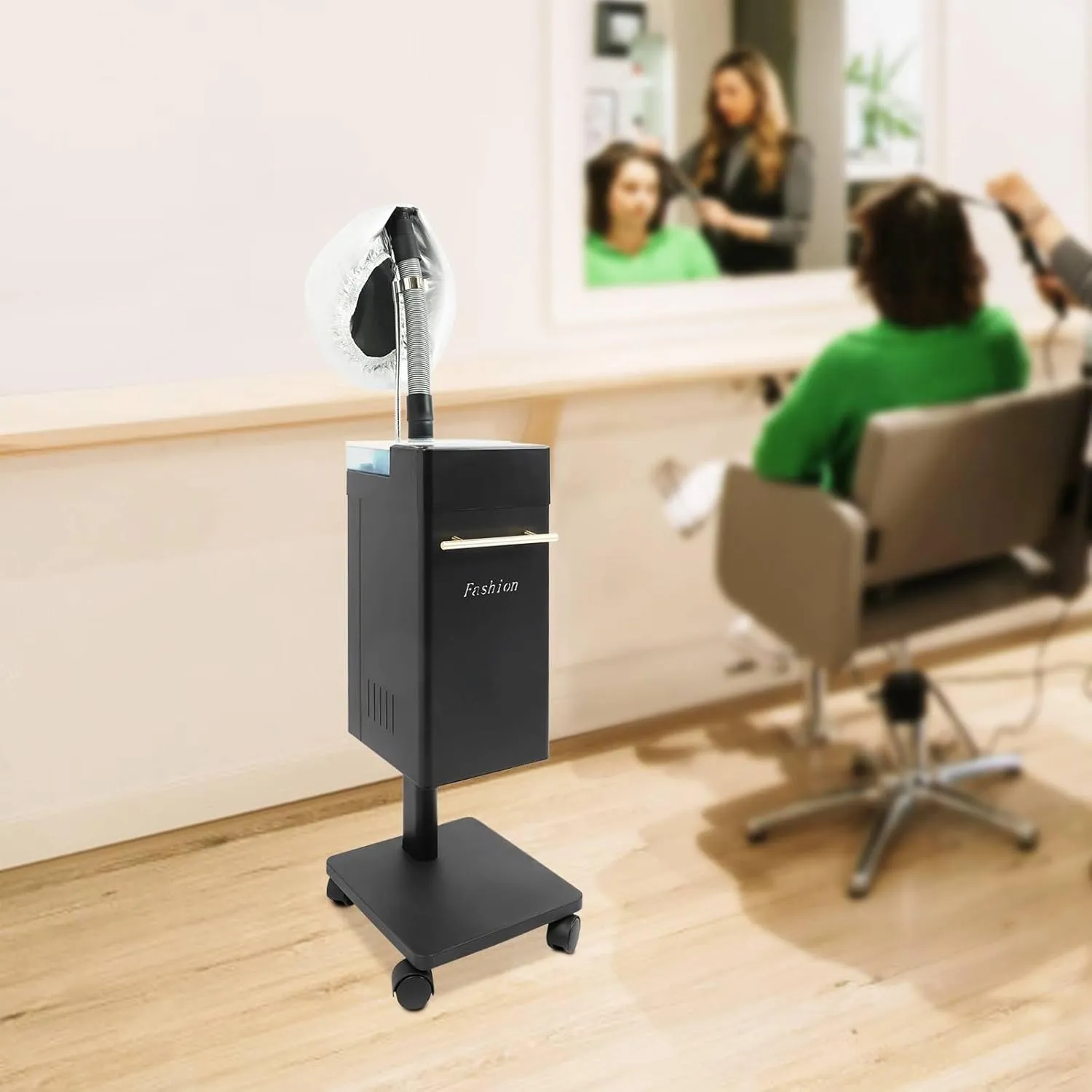 Professional Hair Steamer and Hair Processor,Nano Steam Engine Anion Hair Color Processor Stand Up Base Salon Spa Equipment 110V