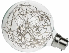 ProLite G95/LED/STAR/BLUE/BC - G95 1.7w Star Effect Globe Blue - BC