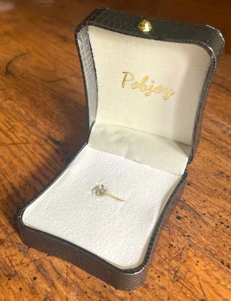 Prong Set Diamond Belly Ring G/Si1- Choice Of Carat Weights