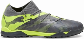 Puma Mens Future 7 Match Rush Turf Soccer Cleats - Grey - Size 10.5 M
