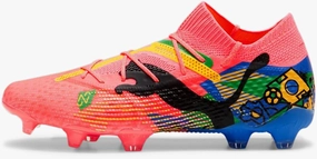 Puma Mens Nmj X Future 7 Ultimate Firm GroundArtificial Ground Soccer Cleats Cleated, Firm Ground - Pink - Size 8.5 M