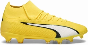Puma Mens Ultra Pro Firm GroundArtificial Ground Soccer Cleats Cleated, Firm Ground - Yellow - Size 8 M, 10742204