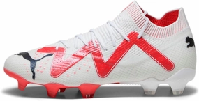 PUMA Womens Future Ultimate Firm Ground/Ag Soccer Cleats Cleated, Firm Ground - White - Size 6 M