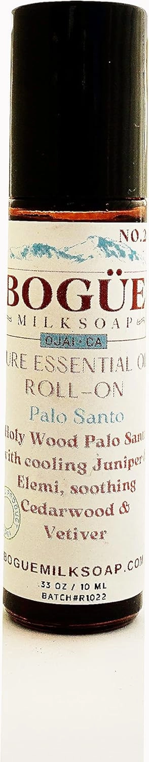 Pure Essential Oil Roll-On Bogue No.20 Palo Santo Blend The holy Wood with Vetiver, Juniper & Elemi